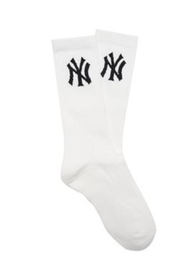 国内现货MLB男女情侣25新款秋冬棉长袜透气运动休闲袜3ASOM032N