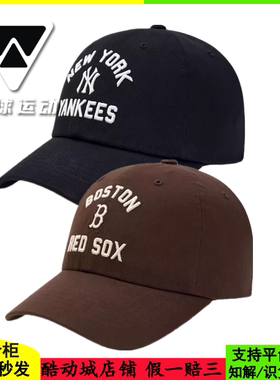 国内现货MLB男女春夏新款时尚复古字母刺绣棒球帽鸭舌帽3ACPV065N