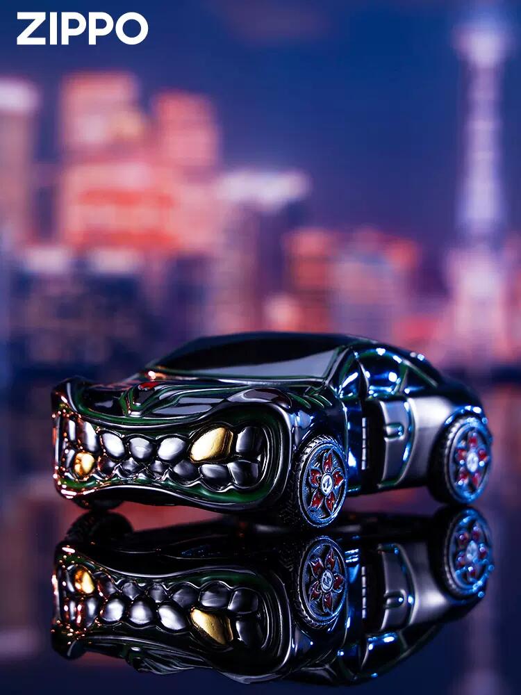 zippo疯狂汽车送男友夜光打火机