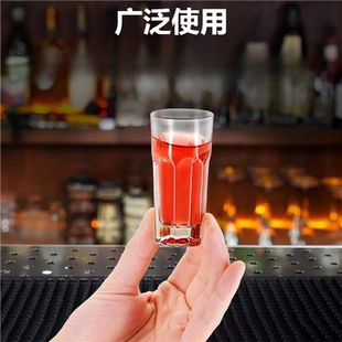 酒吧KTV透明六角杯子柯林酒杯加厚玻璃杯子弹杯白酒威士忌杯