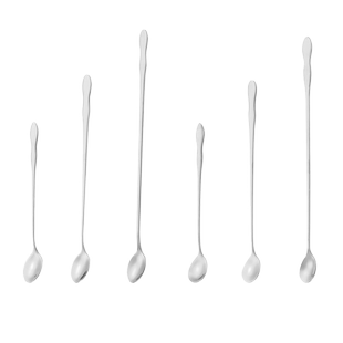 不锈钢创意葫芦加长柄尖勺圆勺油勺咖啡搅拌长勺雪糕勺调味冰勺