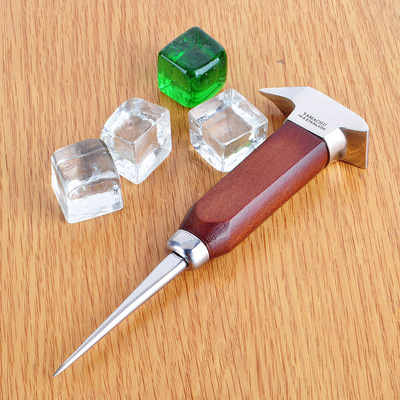 调酒冰锥三叉戟冰叉威士忌圆冰球凿冰器三头碎冰锥酒吧破冰削冰刀