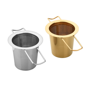 304不锈钢折叠柄茶漏茶滤器泡茶器茶叶过滤器茶具配件便携茶隔