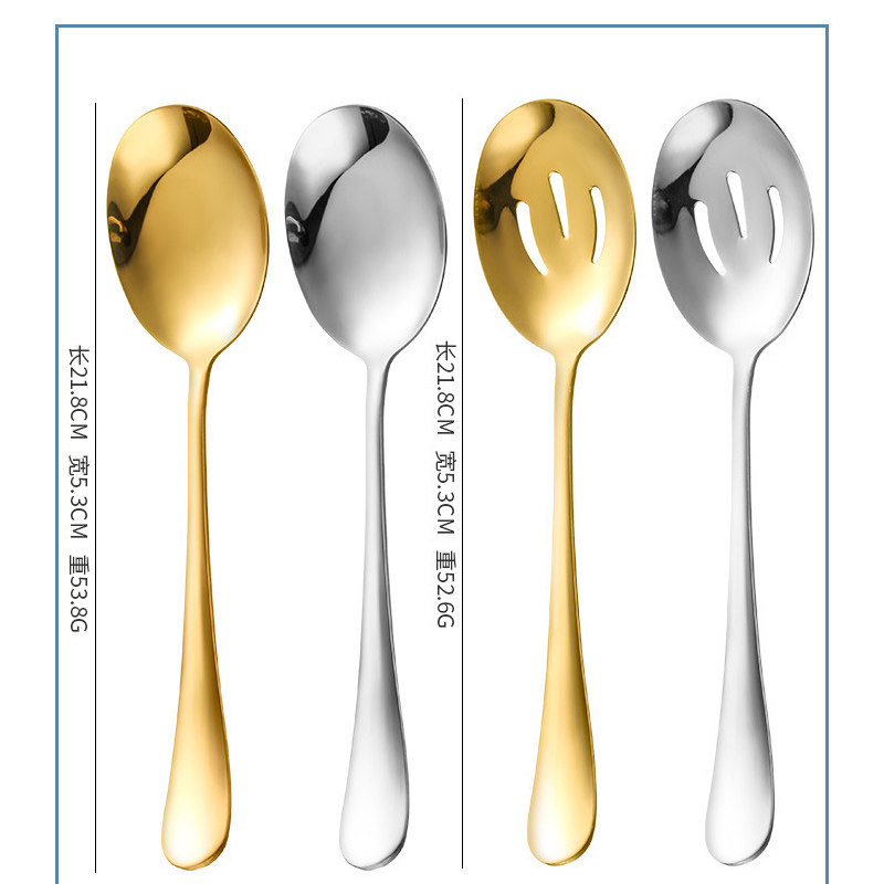 不锈钢分菜勺西餐厅公用服务勺漏勺组合餐具分餐勺子,厨房/烹饪用具,漏勺/滤网勺,淘宝优惠券,粉丝福利购,淘宝优惠卷