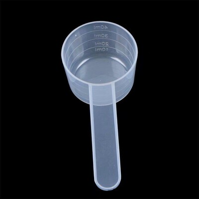 20g勺子独立包装40毫升平底勺20克量勺有刻度透明塑料计量勺40ml