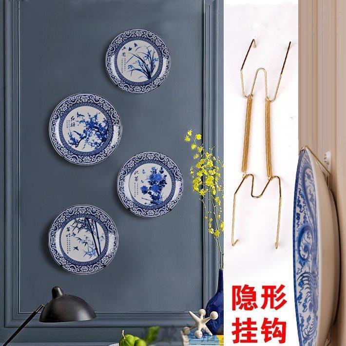 W型盘子隐形弹簧挂盘钩