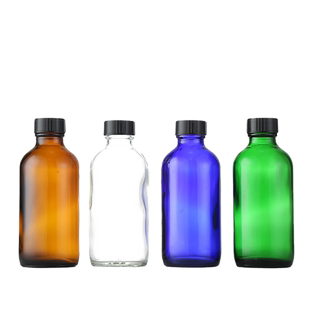 波士顿玻璃瓶遮光精油纯露喷雾药水瓶乳液化妆品分装瓶口服液瓶