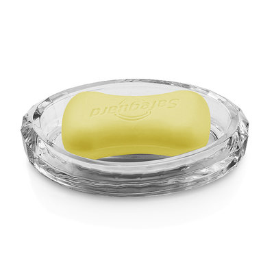 简约玻璃香皂盒透明加厚肥皂盒酒店家用卫生间浴室手工香皂碟皂托