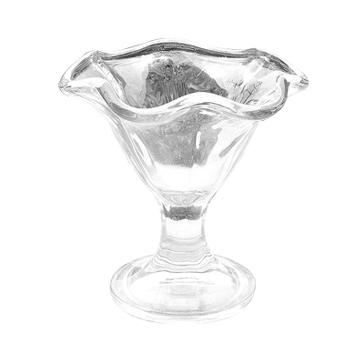 花朵形状透明甜品碗冰淇淋杯