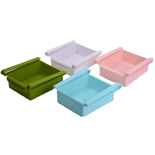包邮冰箱冷藏托盘食物收纳盒保鲜多用收纳架日常用品收纳四色可选