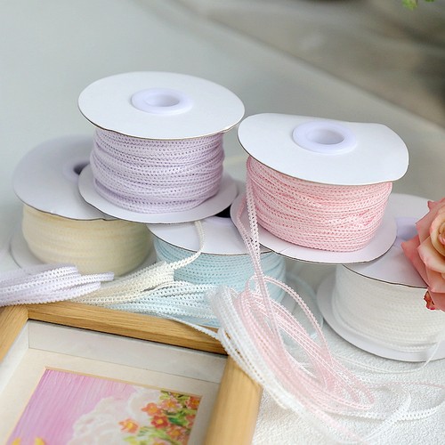 迷你超细3mm弹力细带织带花边 娃衣吊带装饰辅料 双边8字玩偶DIY