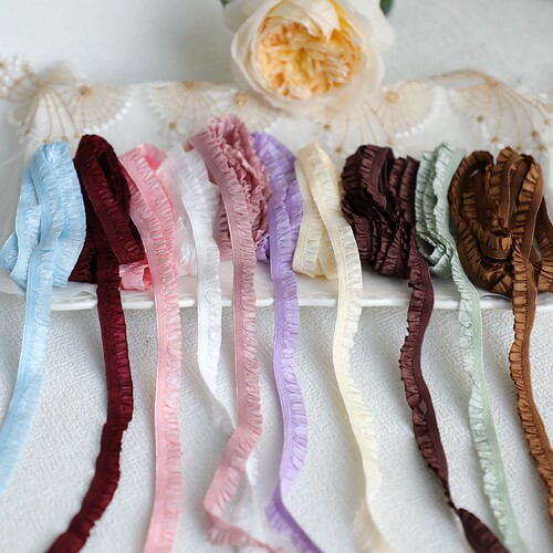 松紧带蕾丝花边南瓜车荷叶边