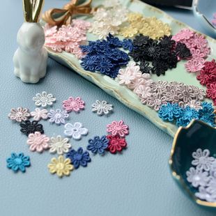 衣服鞋 子帽子 裙子点缀 一元 饰童装 多色蕾丝补贴布贴 娃衣装 10朵