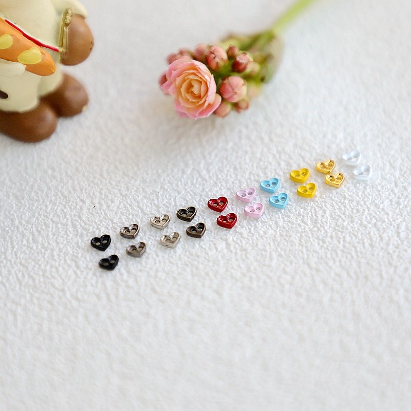 4.5mm迷你金属彩心形小纽扣娃衣装饰BJD玩偶手工扣子DIY装饰材料,纺织面料/辅料/配套,服装纽扣,淘宝优惠券,粉丝福利购,淘宝优惠卷