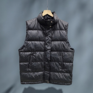 男女同款 大版 羽绒马甲百搭宽松白鸭绒外穿背心8805 韩版 618购物季