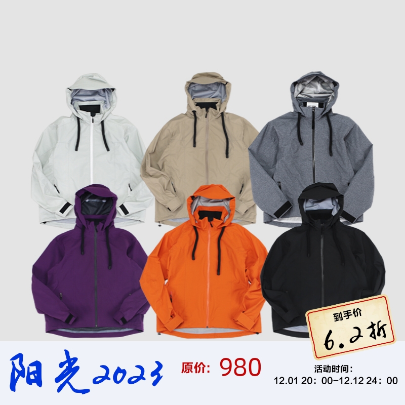 LAST HEIRS G+黑标硬壳防暴雨压胶防水透气粗帽绳冲锋衣夹克外套