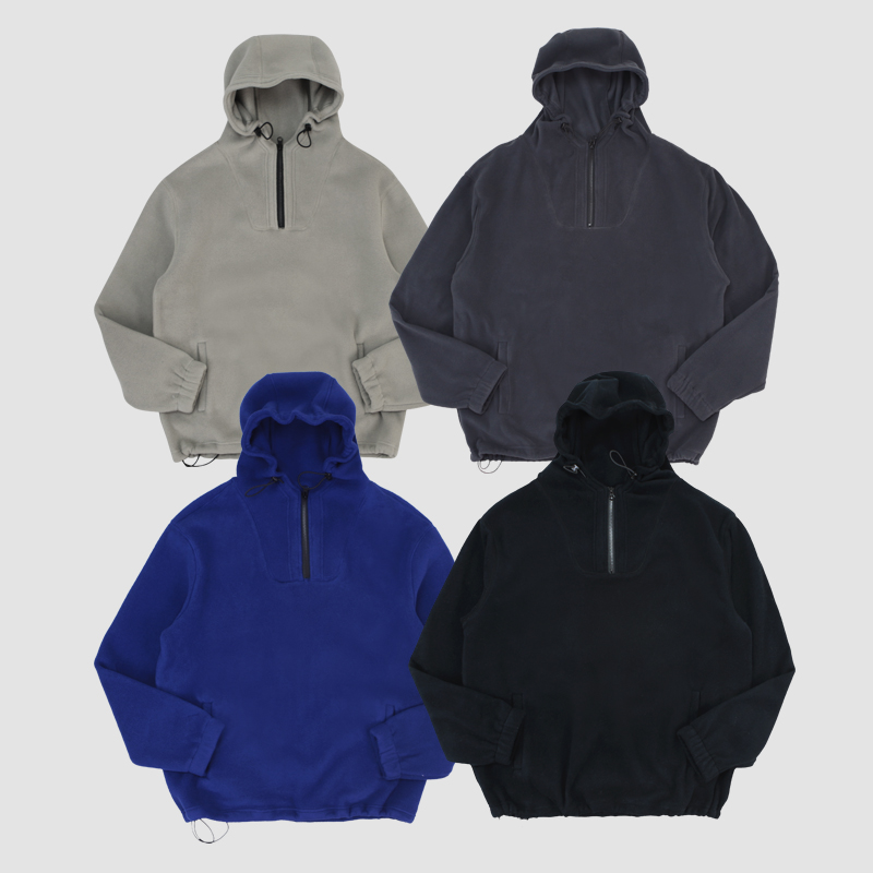 科技速热抓绒羊绒连帽卫衣男女