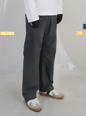 LAST HEIRS G+轻盈EPE硬壳裤防风防水宽松锥形直筒户外徒步长裤帅