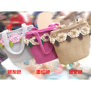 手提玫瑰花包 手拎包 零钱包 手工艺品