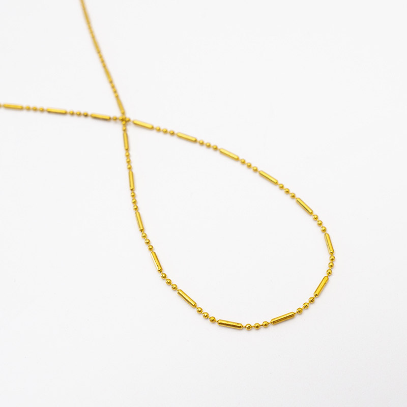 인감 오일 색상 보존 순수 구리 1.5MM 비드 체인 1:1 3:1 대나무 체인 체인 DIY 수제 머리핀 술 소재