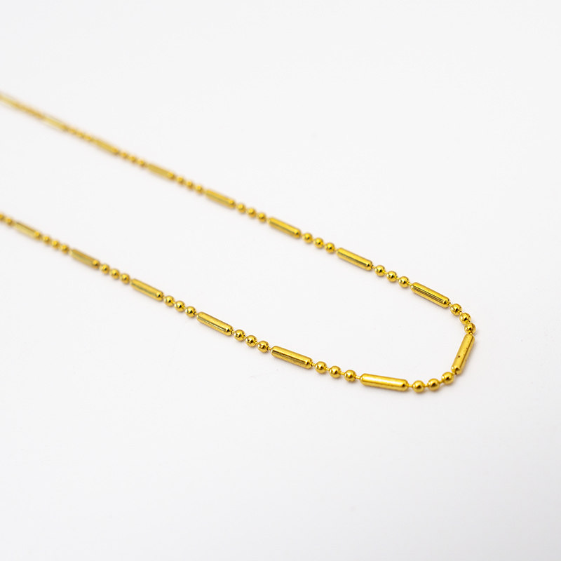 인감 오일 색상 보존 순수 구리 1.5MM 비드 체인 1:1 3:1 대나무 체인 체인 DIY 수제 머리핀 술 소재