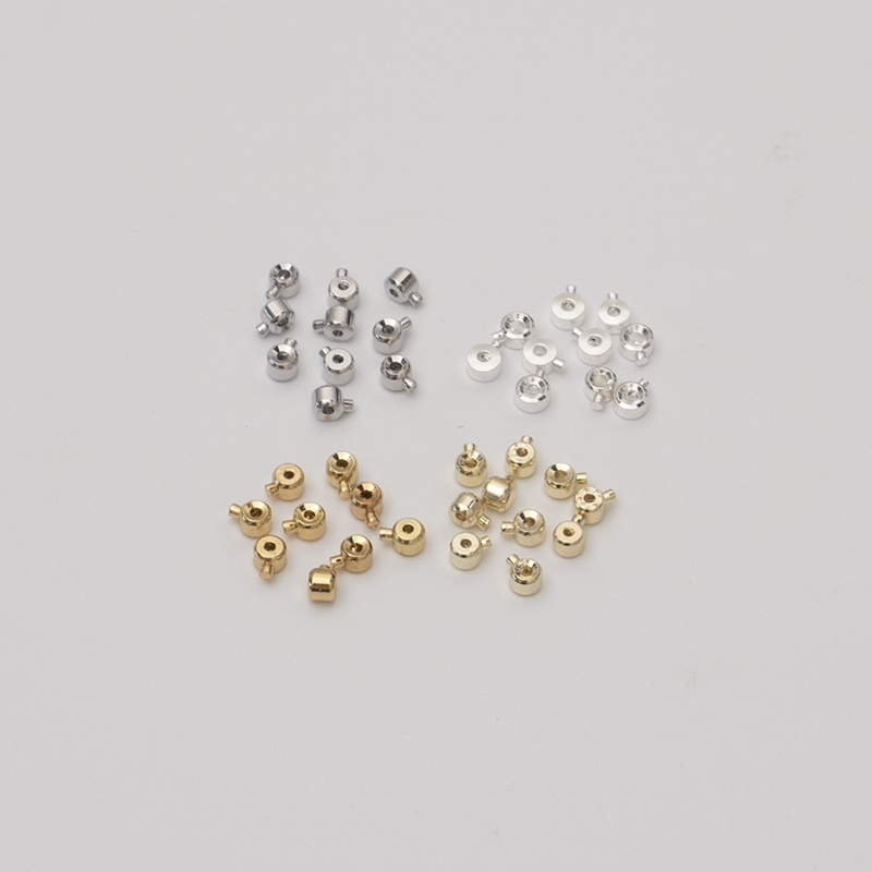 1418k包金链收尾夹扣定位扣diy
