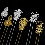 DIY Ювелирные аксессуары древний стиль двойной прямой прямой сваренный железный лист булочки для волос