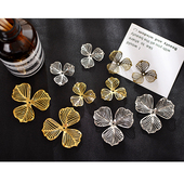 DIY饰品配件31 47mm金色三叶底托花片托10元 50饰品材料T035