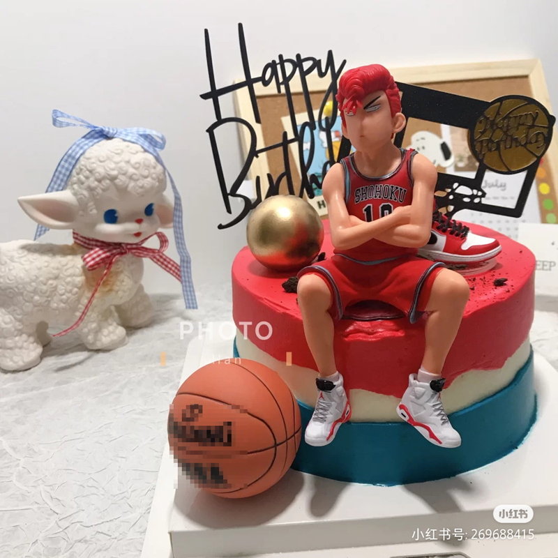 樱木花道流川枫篮球框生日蛋糕