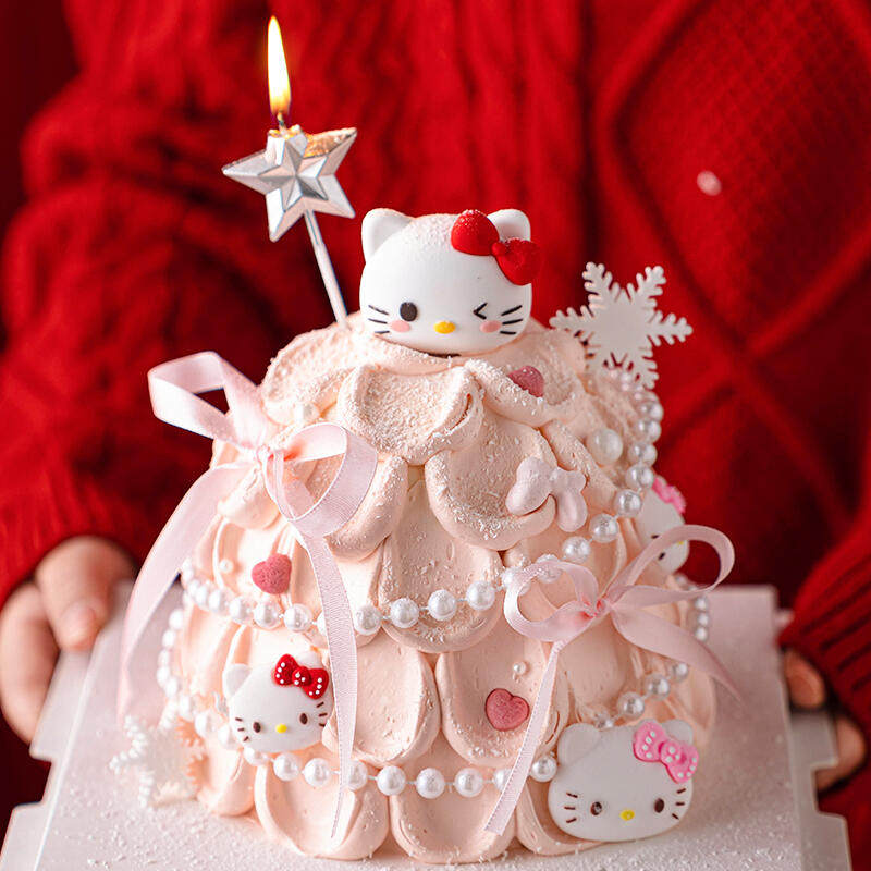 2025新款圣诞节蛋糕装饰Kitty猫凯特猫KT猫摆件珍珠链雪花圣诞树,节庆用品/礼品,节日装扮用品,淘宝优惠券,粉丝福利购,淘宝优惠卷
