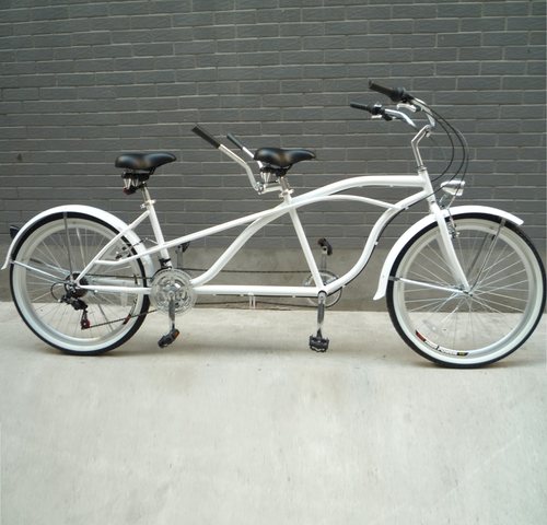 复古双人自行车俩人骑单车速26寸