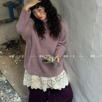 短A字甜美叠穿屁帘精美刺绣镂空