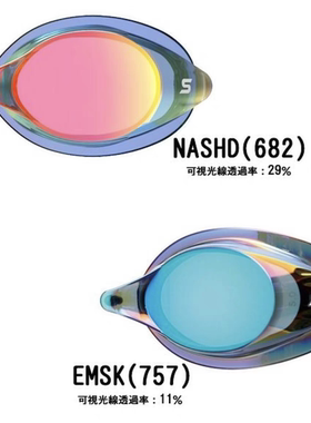 日本SWANS诗韵无胶圈竞速近视泳镜防雾镀膜定制左右眼度数SRCL-7M
