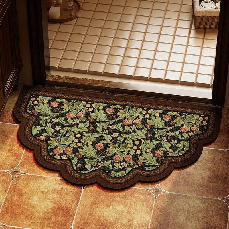 新款美式浴室地垫卫生间厕所门口脚垫硅藻泥吸水速干防摔家用地垫 - 玖月的小窝出品