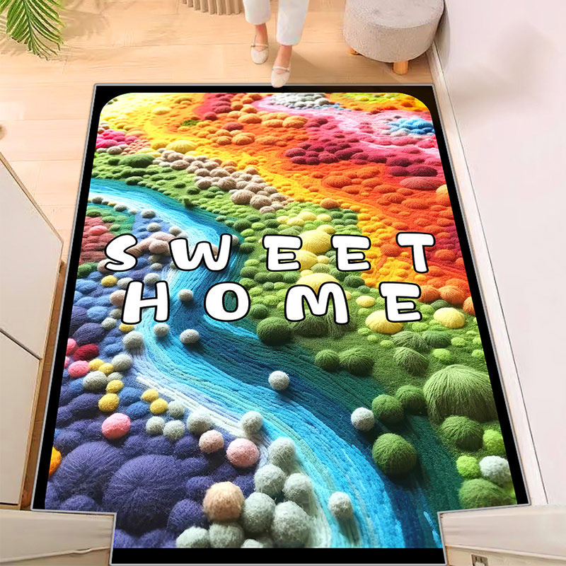 3D创意入户门地垫卧室床边毯飘窗垫子轻奢门口进门垫走廊玄关地毯,居家布艺,入户地垫,淘宝优惠券,粉丝福利购,淘宝优惠卷