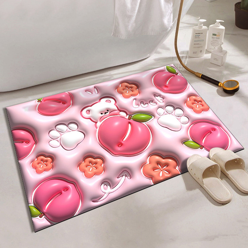 硅藻泥强吸水速干浴室地垫卫生间洗澡淋浴防滑洗手间厕所门口脚垫,居家布艺,家用脚垫,淘宝优惠券,粉丝福利购,淘宝优惠卷