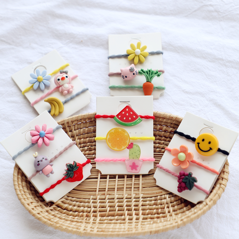 儿童发饰品卡通水果小皮筋