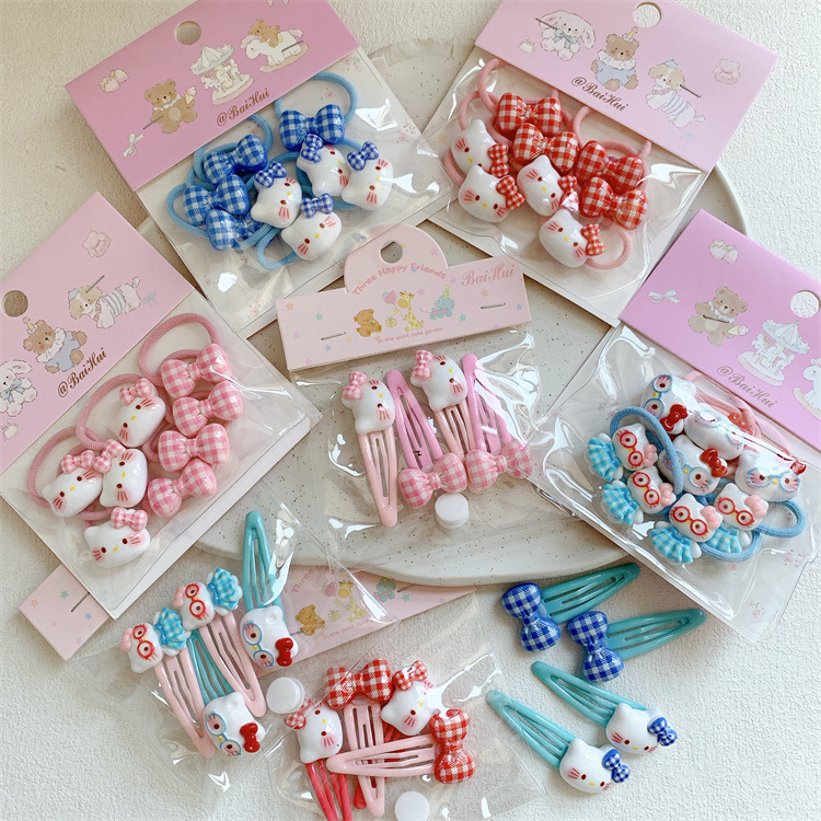 儿童可爱卡通猫咪发夹发圈