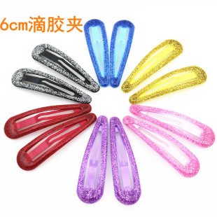 6cm大号不掉粉女孩发卡女童头饰碎发夹儿童边夹公主时尚 少女BB夹