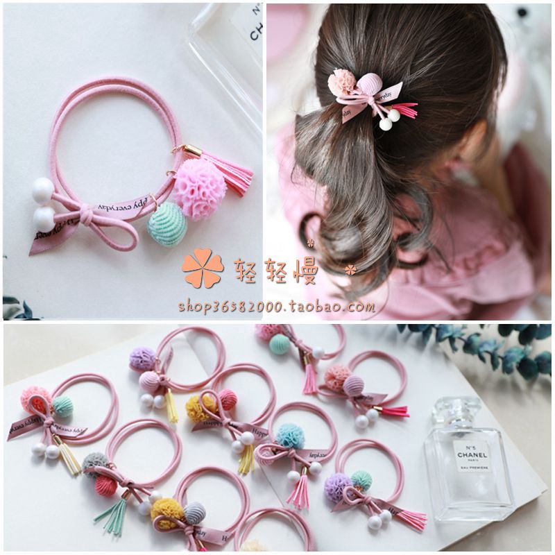 韩版设计儿童发饰马尾发圈