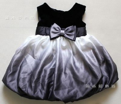 欧美原单儿童春秋冬季公主裙黑丝绒礼服裙背心裙筒裙宝宝生日礼服