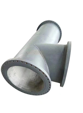 齐乐KmTBCr20Mo双金属合金内衬三通90°DN125R=800法兰型欢迎询价