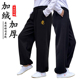 武术裤 男女同款 太极服晨练功裤 秋冬加绒加厚太极裤 运动打拳灯笼裤