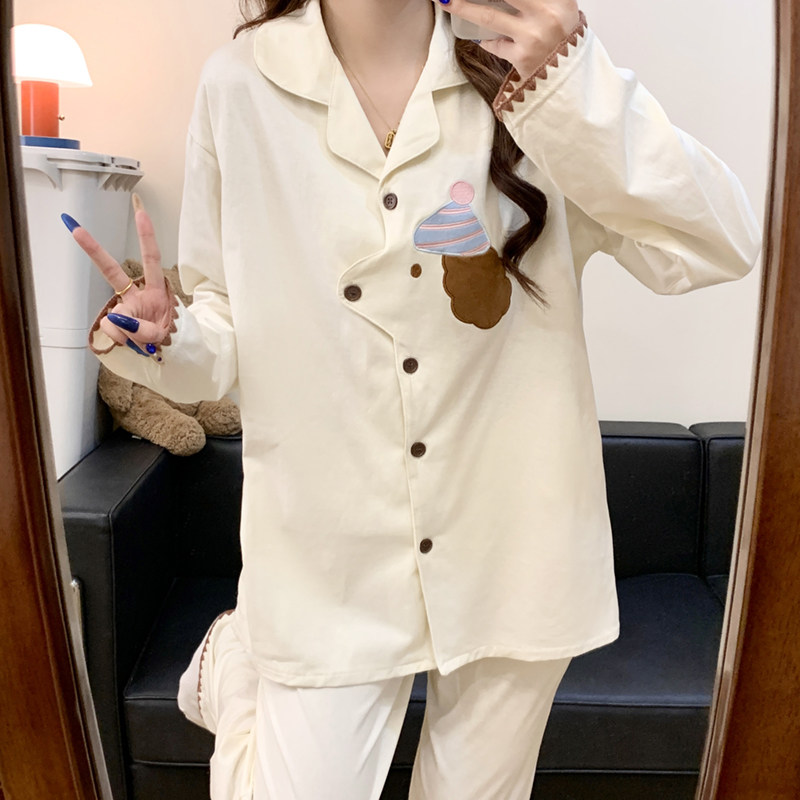 开衫式保暖可爱风小熊开衫睡衣女冬季长袖长裤可外穿家居服套装,女士内衣/男士内衣/家居服,睡衣/家居服套装,淘宝优惠券,粉丝福利购,淘宝优惠卷