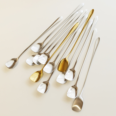 出口品质轻奢长柄不锈钢勺