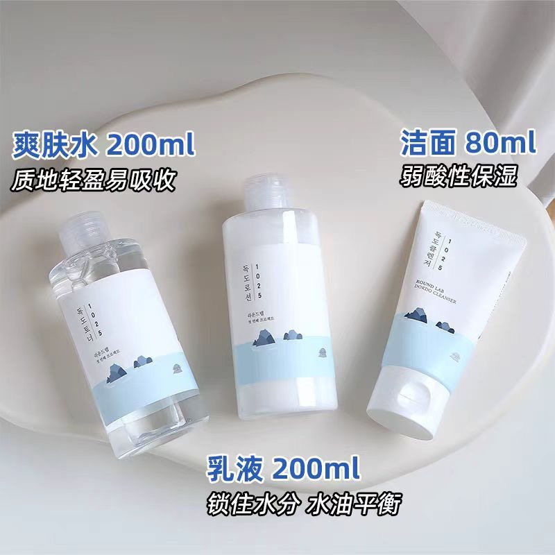 独岛水乳200ml柔恩莱套装郁陵爽肤水保湿乳液温和敏感肌可用