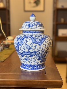 铭清堂于君窑 大珍藏限量款满梅将军罐 冰梅满梅茶叶罐