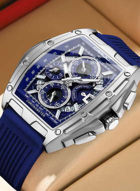 正品质手表2317男石英机芯手表夜光防水韩版时尚网红款硅胶带腕表