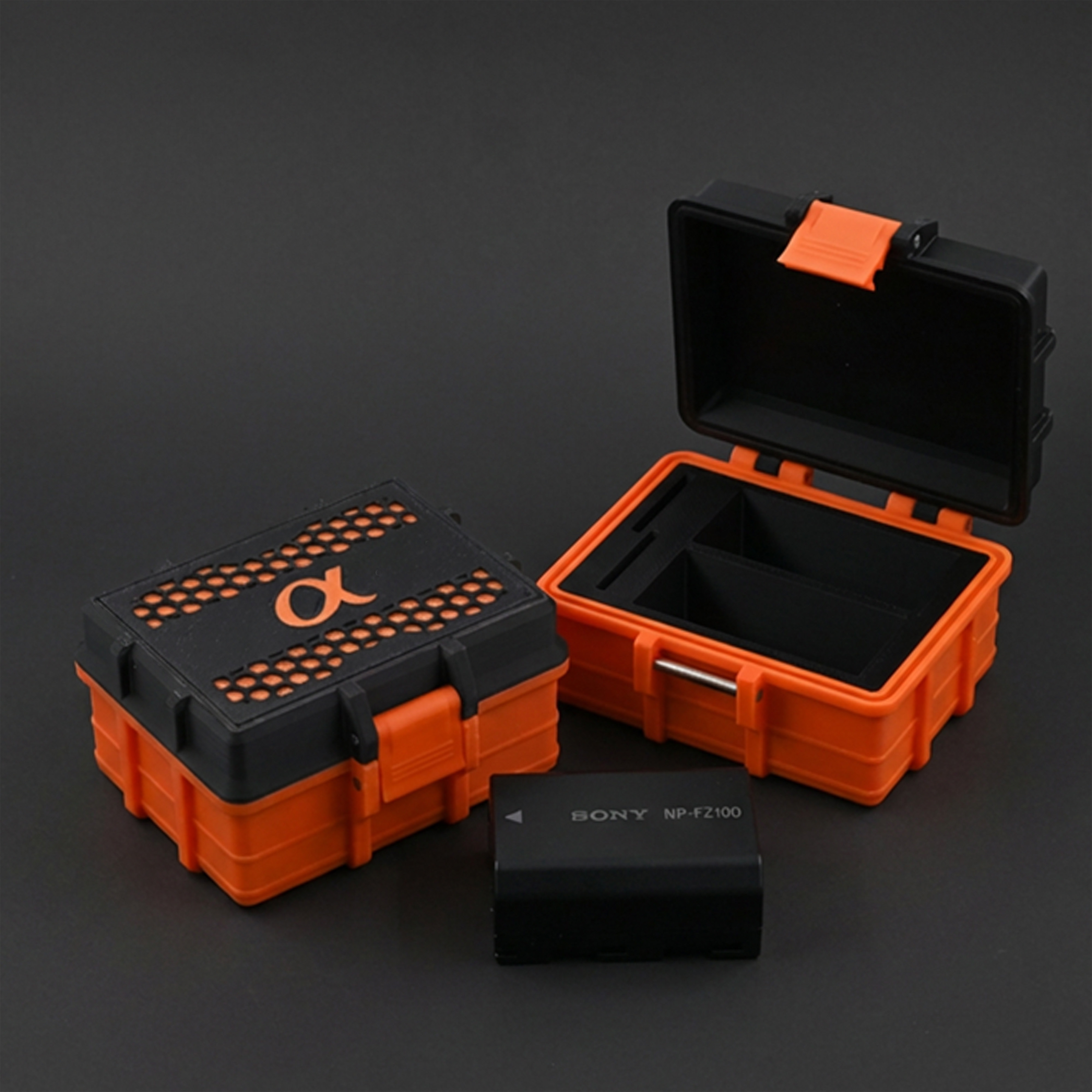 索尼Sony相机NP-FZ100电池收纳盒内存卡一体收纳盒电池仓