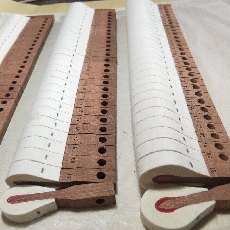 钢琴配件旭一白木榔头红木